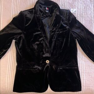 Vintage* Tommy Hilfiger* Elegant Black Velvet Women's Blazer
